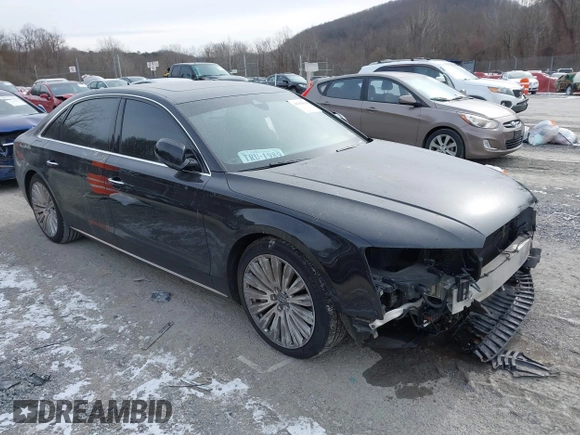 2015 Audi A8 L 4.0T with VIN WAU32AFD7FN006233, listed as a IAAI auction lot 41353034 with 119,693 mi miles. Bid and sale history available at carsss.com. Image 1.