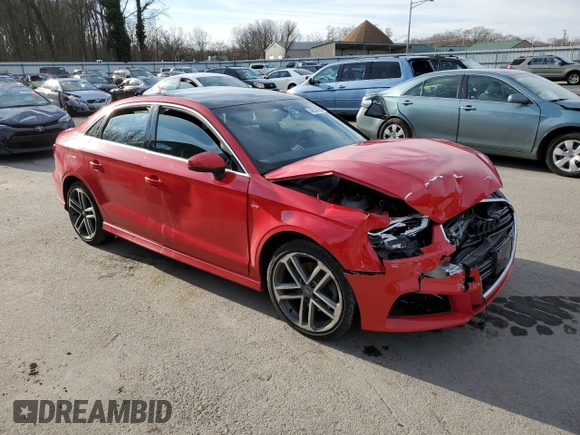 2018 Audi A3 Sedan Premium Plus with VIN WAUJ8GFFXJ1004163, listed as a Copart auction lot 42834264 with 58,556 mi miles. Bid and sale history available at carsss.com. Image 4.