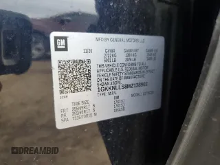 2021 GMC Acadia AT4 with VIN 1GKKNLLS8MZ138903, listed as a Copart auction lot 44046555 with 60,141 mi miles and Salvage Title. Bid and sale history available at carsss.com. Image 15.
