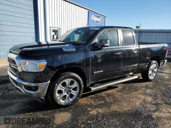 2020 Ram 1500 Big Horn with VIN 1C6RREBG7LN333492, listed as a Copart auction lot 81193644 with 80,940 mi miles and Clean Title. Bid and sale history available at carsss.com. Image 1.