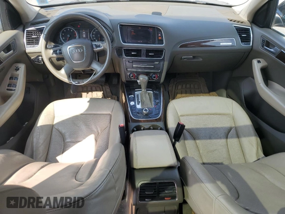 2012 Audi Q5 Premium Plus with VIN WA1DKAFP3CA133981, listed as a Copart auction lot 61937765 with 74,827 mi miles and Salvage title. Bid and sale history available at DreamBid. Image 8.