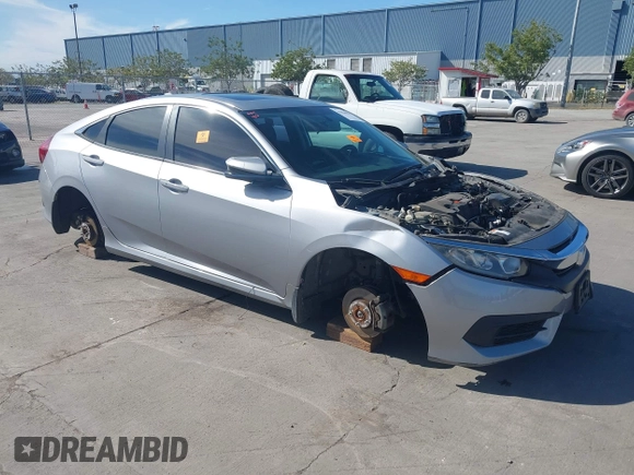 2017 Honda Civic Sedan EX with VIN 2HGFC2F74HH507879, listed as a IAAI auction lot 42020695 with 1 mi miles. Bid and sale history available at carsss.com. Image 1.