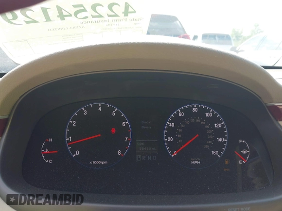2008 Hyundai Azera Limited with VIN KMHFC46FX8A263425, listed as a IAAI auction lot 42254129 with 58,480 mi miles and . Bid and sale history available at DreamBid. Image 7.