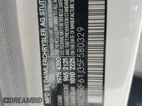 2005 Mercedes-Benz C 240 with VIN WDBRF61J35F580329, listed as a Copart auction lot 65527144 with 91,525 mi miles and Salvage Title. Bid and sale history available at DreamBid. Image 12.
