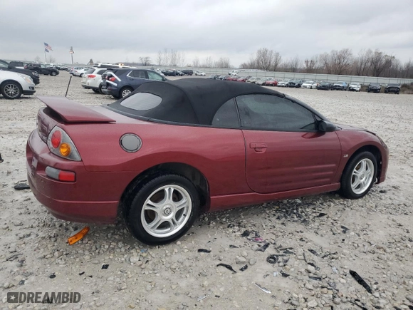 2003 Mitsubishi Eclipse GT with VIN 4A3AE55H53E102304, listed as a Copart auction lot 80962644 with 134,894 mi miles and Clean Title. Bid and sale history available at carsss.com. Image 3.