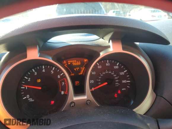 2014 Nissan Juke SV with VIN JN8AF5MR0ET451447, listed as a Copart auction lot 42381805 with 9,688 mi miles and Salvage Title. Bid and sale history available at carsss.com. Image 9.
