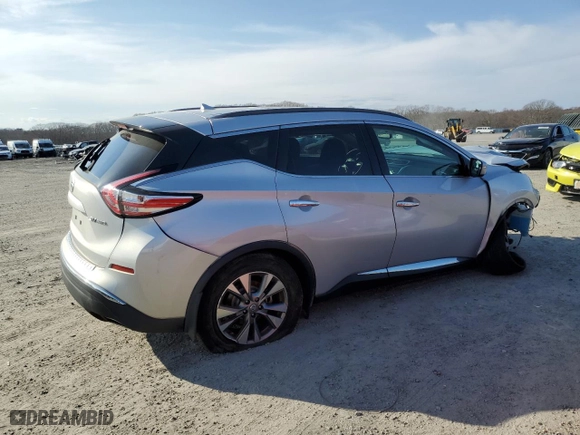 2015 Nissan Murano SV with VIN 5N1AZ2MHXFN226446, listed as a Copart auction lot 52827105 with 144,523 mi miles and Clean Title. Bid and sale history available at carsss.com. Image 3.