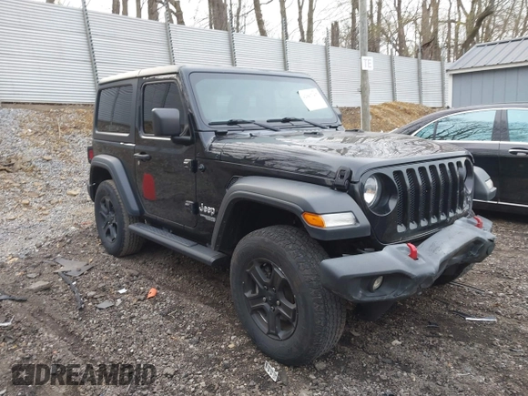 2019 Jeep Wrangler Sport S z VIN 1C4GJXAGXKW538902, wystawiony jako IAAI lot #42067367 z przebiegiem 116 268 mil mil oraz . Historia ofert i sprzedaży dostępna na DreamBid. Obrazek 1.