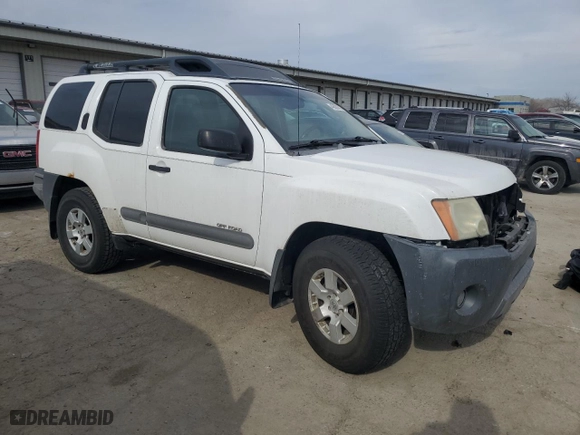 2005 Nissan Xterra S with VIN 5N1AN08U85C619329, listed as a Copart auction lot 46829725 with 232,651 mi miles and Salvage Title. Bid and sale history available at carsss.com. Image 4.