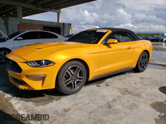 2022 Ford Mustang EcoBoost with VIN 1FATP8UH2N5147928, listed as a Copart auction lot 48338643 with 4,570 mi miles and . Bid and sale history available at DreamBid. Image 1.