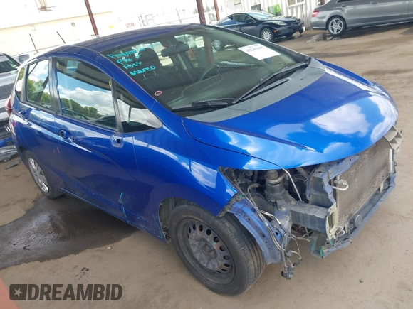 2015 Honda Fit LX z VIN 3HGGK5H51FM711607, wystawiony jako IAAI lot #42249495 z przebiegiem Nie podano mil oraz . Historia ofert i sprzedaży dostępna na DreamBid. Obrazek 1.