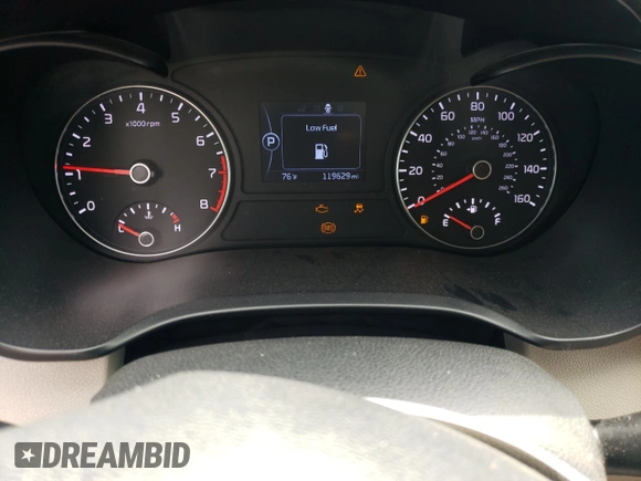 2018 Kia Optima LX with VIN 5XXGT4L31JG229497, listed as a Copart auction lot 57469045 with 119,629 mi miles and Salvage title. Bid and sale history available at DreamBid. Image 9.