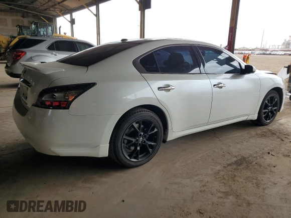2014 Nissan Maxima SV with VIN 1N4AA5AP5EC906876, listed as a Copart auction lot 56054725 with 89,385 mi miles and Salvage title. Bid and sale history available at DreamBid. Image 3.