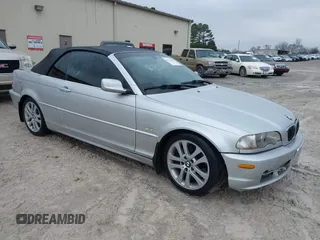 2001 BMW 3 Series 330Ci with VIN WBABS53451JU86036, listed as a IAAI auction lot 41427182 with 182,646 mi miles. Bid and sale history available at carsss.com. Image 1.