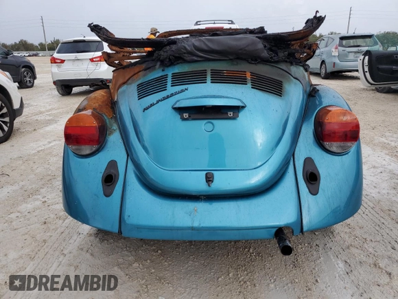 1976 Volkswagen Beetle with VIN 1562140285, listed as a Copart auction lot 79798664 with Not Provided miles and Non Repairable. Bid and sale history available at DreamBid. Image 6.