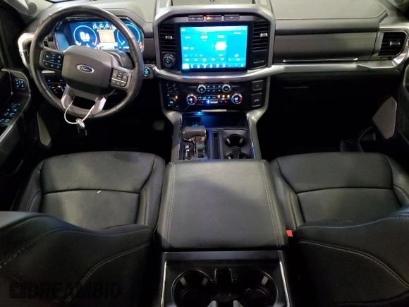 2021 Ford F-150 XL with VIN 1FTFW1E57MKE11716, listed as a Copart auction lot 61458915 with 47,080 mi miles and Salvage title. Bid and sale history available at DreamBid. Image 8.
