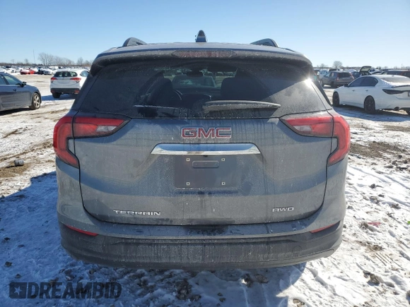 2021 GMC Terrain SLE with VIN 3GKALTEV4ML361696, listed as a Copart auction lot 46152475 with 15,452 mi miles and Salvage Title. Bid and sale history available at carsss.com. Image 6.