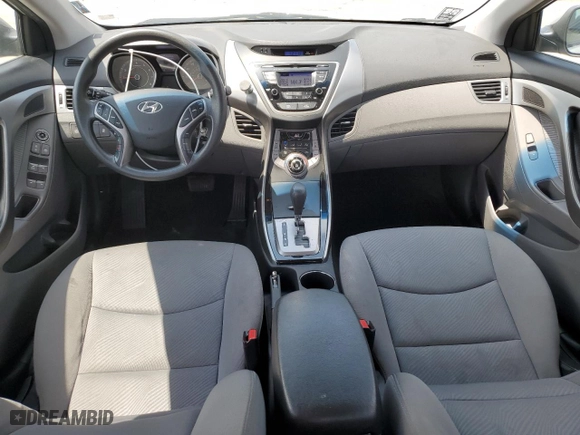 2013 Hyundai Elantra GLS PZEV with VIN KMHDH4AE4DU775567, listed as a Copart auction lot 59032394 with 112,389 mi miles and Salvage Title. Bid and sale history available at carsss.com. Image 8.