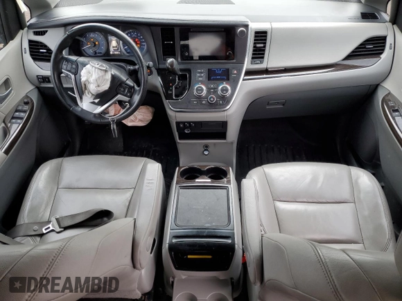 2015 Toyota Sienna XLE with VIN 5TDYK3DC9FS552119, listed as a Copart auction lot 55424515 with 108,307 mi miles and Salvage title. Bid and sale history available at DreamBid. Image 8.