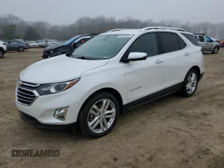 2018 Chevrolet Equinox Premier with VIN 2GNAXNEX7J6258244, listed as a Copart auction lot 43468945 with 95,031 mi miles and Salvage Title. Bid and sale history available at carsss.com. Image 1.