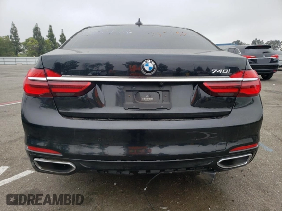 2018 BMW 7 Series 740i with VIN WBA7E2C56JG741911, listed as a Copart auction lot 63716373 with 45,059 mi miles. Bid and sale history available at carsss.com. Image 6.
