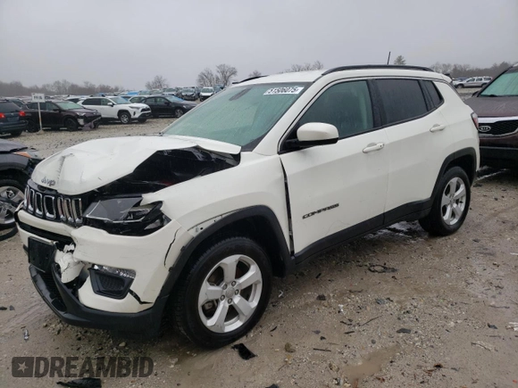 2021 Jeep Compass Altitude with VIN 3C4NJDBB7MT503266, listed as a Copart auction lot 51506075 with 77,524 mi miles and Salvage title. Bid and sale history available at DreamBid. Image 1.
