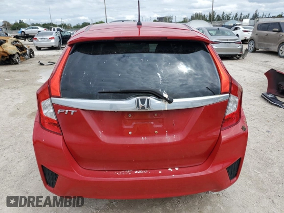 2015 Honda Fit EX-L with VIN 3HGGK5H84FM776638, listed as a Copart auction lot 52191505 with 74,418 mi miles and Salvage Title. Bid and sale history available at carsss.com. Image 6.