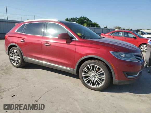 2016 Lincoln MKX Reserve with VIN 2LMTJ6LR9GBL51411, listed as a Copart auction lot 51974655 with 26,018 mi miles and Clean Title. Bid and sale history available at DreamBid. Image 4.