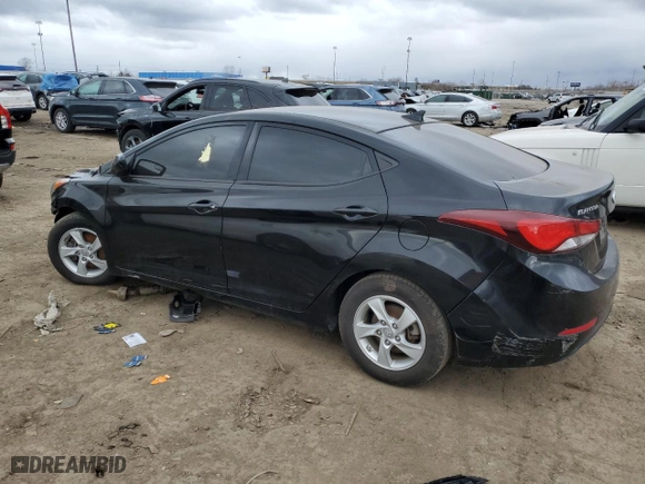 2014 Hyundai Elantra SE with VIN KMHDH4AE5EU074649, listed as a Copart auction lot 52957935 with 0 mi miles and Clean Title. Bid and sale history available at carsss.com. Image 2.