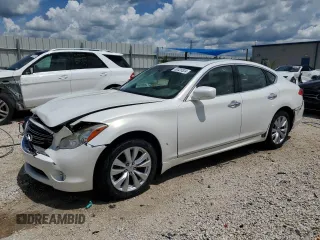 2011 Infiniti M37 with VIN JN1BY1AP1BM323717, listed as a Copart auction lot 60325524 with 155,508 mi miles and Salvage Title. Bid and sale history available at carsss.com. Image 1.