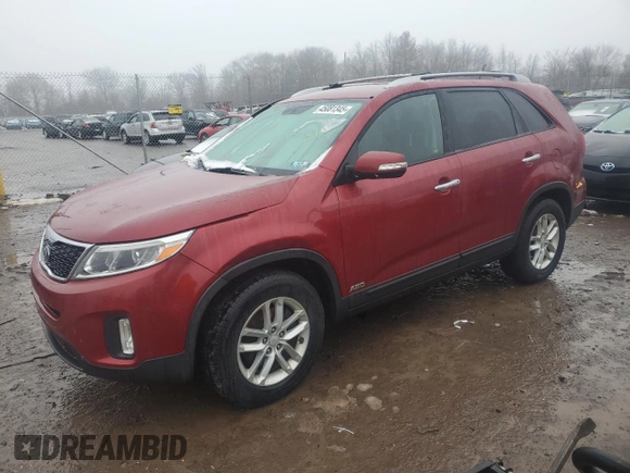 2014 Kia Sorento LX with VIN 5XYKTDA72EG462113, listed as a Copart auction lot 45081345 with 151,350 mi miles and Clean Title. Bid and sale history available at carsss.com. Image 1.