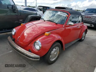 1974 Volkswagen Beetle with VIN 1542376676, listed as a Copart auction lot 74826694 with 7,835 mi miles and Salvage Title. Bid and sale history available at DreamBid. Image 1.