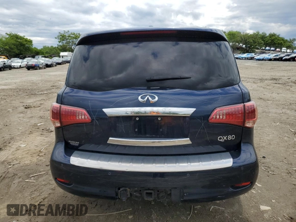 2015 Infiniti QX80 z VIN JN8AZ2NE4F9083550, wystawiony jako Copart lot #58028575 z przebiegiem 87 495 mil mil oraz Szkoda całkowita • Salvage title. Historia ofert i sprzedaży dostępna na DreamBid. Obrazek 6.