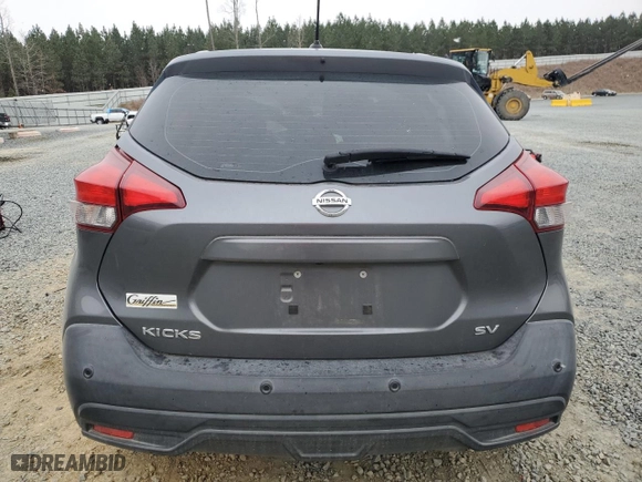 2020 Nissan Kicks SV with VIN 3N1CP5CV2LL477729, listed as a Copart auction lot 45300225 with 91,550 mi miles and Salvage Title. Bid and sale history available at carsss.com. Image 6.