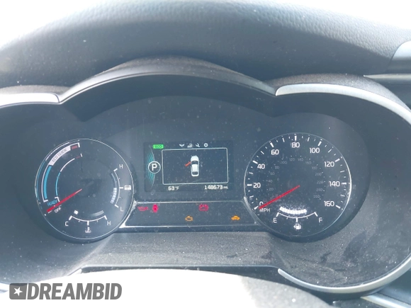 2016 Kia Optima Hybrid with VIN KNAGM4AD8G5092898, listed as a IAAI auction lot 42045490 with 148,673 mi miles. Bid and sale history available at carsss.com. Image 7.