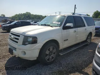2008 Ford Expedition Max Limited z VIN 1FMFK20538LA42213, wystawiony jako Copart lot #61907205 z przebiegiem 282 067 mil mil oraz Szkoda całkowita • Salvage title. Historia ofert i sprzedaży dostępna na DreamBid. Obrazek 1.