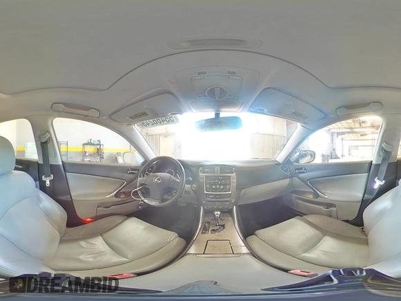 2006 Lexus IS 250 with VIN JTHBK262465011858, listed as a Copart auction lot 55466245 with 195,210 mi miles and Salvage title. Bid and sale history available at DreamBid. Image 14.