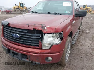 2014 Ford F-150 XL with VIN 1FTFX1EF0EKE42992, listed as a IAAI auction lot 41568048 with 156,499 mi miles. Bid and sale history available at carsss.com. Image 6.
