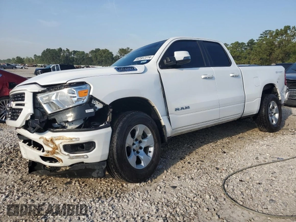 2023 Ram 1500 Big Horn with VIN 1C6SRFBTXPN554661, listed as a Copart auction lot 62557274 with 19,560 mi miles and Salvage Title. Bid and sale history available at carsss.com. Image 1.