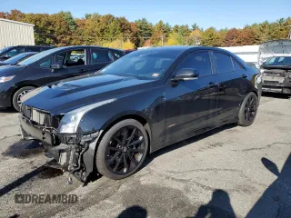 2017 Cadillac ATS-V with VIN 1G6AN5RY5H0168601, listed as a Copart auction lot 76682644 with 53,181 mi miles and Salvage Title. Bid and sale history available at carsss.com. Image 1.