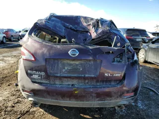 2014 Nissan Murano SL with VIN JN8AZ1MW0EW500909, listed as a Copart auction lot 41985875 with 121,027 mi miles and Salvage Title. Bid and sale history available at carsss.com. Image 6.