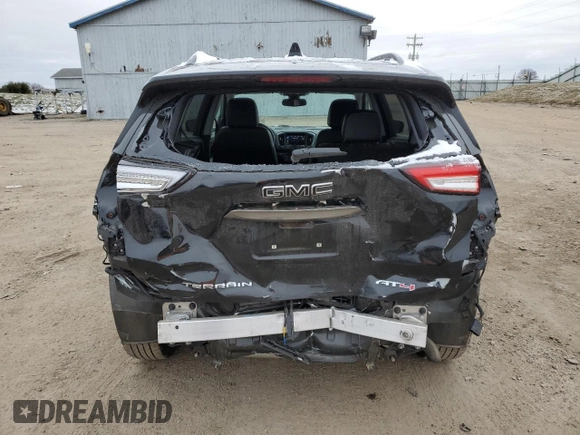 2022 GMC Terrain AT4 with VIN 3GKALYEV8NL163721, listed as a Copart auction lot 41364745 with 44,655 mi miles and Salvage Title. Bid and sale history available at DreamBid. Image 6.