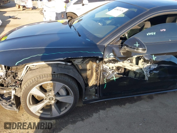 2021 Audi A5 S line Premium Plus z VIN WAUTAAF52MA037616, wystawiony jako IAAI lot #41847476 z przebiegiem 35 401 mil mil oraz . Historia ofert i sprzedaży dostępna na DreamBid. Obrazek 6.