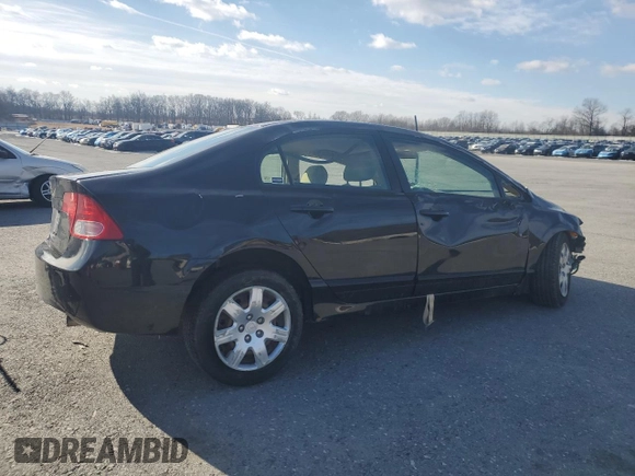 2006 Honda Civic LX with VIN 2HGFA16556H509538, listed as a Copart auction lot 45809795 with Not Provided miles and Salvage Title. Bid and sale history available at DreamBid. Image 3.