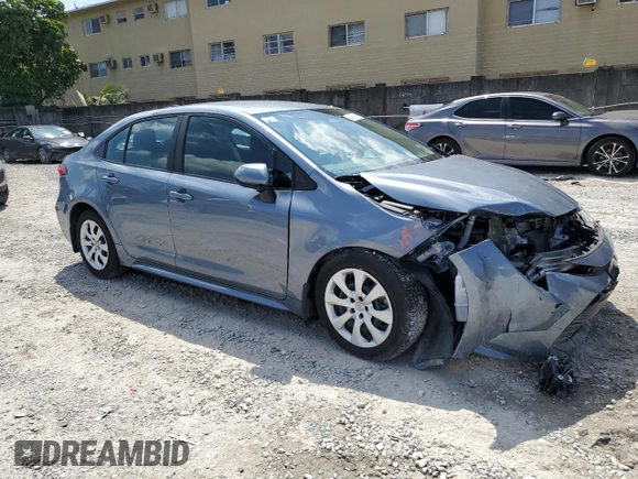 2024 Toyota Corolla LE with VIN 5YFB4MDE4RP099838, listed as a Copart auction lot 50309795 with 10,481 mi miles and Salvage Title. Bid and sale history available at carsss.com. Image 4.