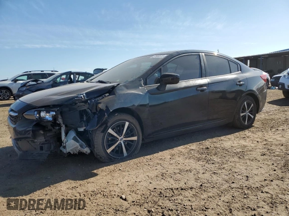 2021 Subaru Impreza Premium with VIN 4S3GKAD64M3602675, listed as a Copart auction lot 57650615 with 79,227 mi miles and Salvage title. Bid and sale history available at DreamBid. Image 1.