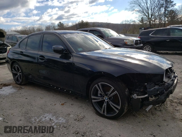 2020 BMW 3 Series 330i xDrive with VIN 3MW5R7J03L8B43762, listed as a Copart auction lot 65129272 with 12,900 mi miles. Bid and sale history available at carsss.com. Image 4.