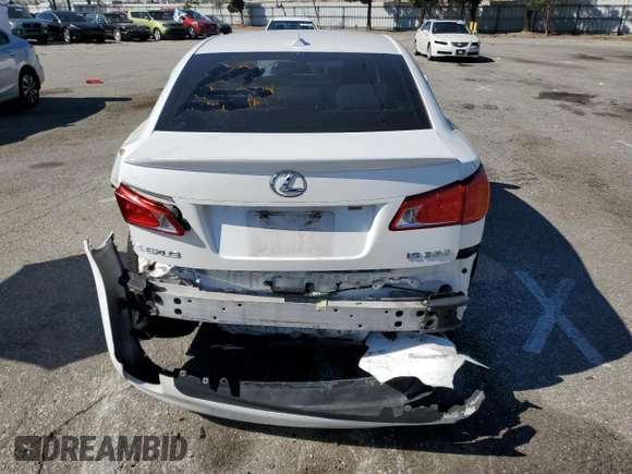 2009 Lexus IS 250 with VIN JTHBK262895104290, listed as a Copart auction lot 49841085 with 127,417 mi miles and Salvage Title. Bid and sale history available at DreamBid. Image 6.
