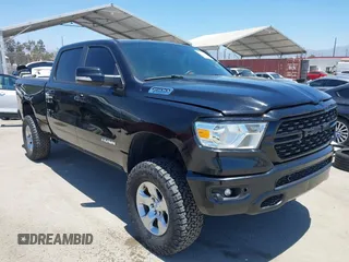 2022 Ram 1500 Big Horn with VIN 1C6RRFMG7NN441178, listed as a IAAI auction lot 42721492 with 16,459 mi miles and . Bid and sale history available at DreamBid. Image 1.