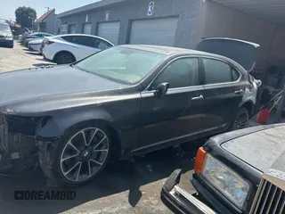 2009 Lexus LS 600h L with VIN JTHDU46F995010372, listed as a Copart auction lot 62783465 with Not provided miles and Salvage title. Bid and sale history available at DreamBid. Image 2.